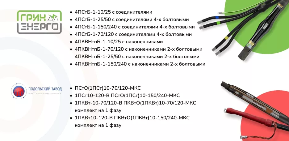 Новое поступление кабельных муфт!